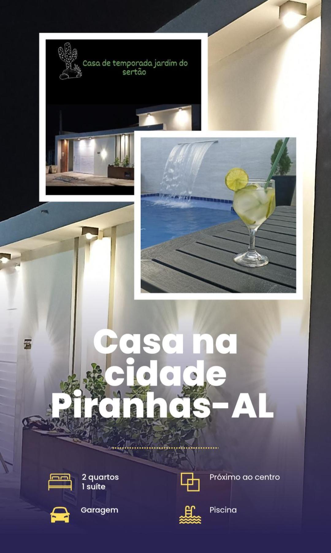 Casa Jardim Para Temporada Em Piranhas-Alagoas Esterno foto